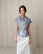 Load image into Gallery viewer, [RE RHEE] Sheer Belted Blouse
