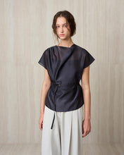 Load image into Gallery viewer, [RE RHEE] Sheer Belted Blouse
