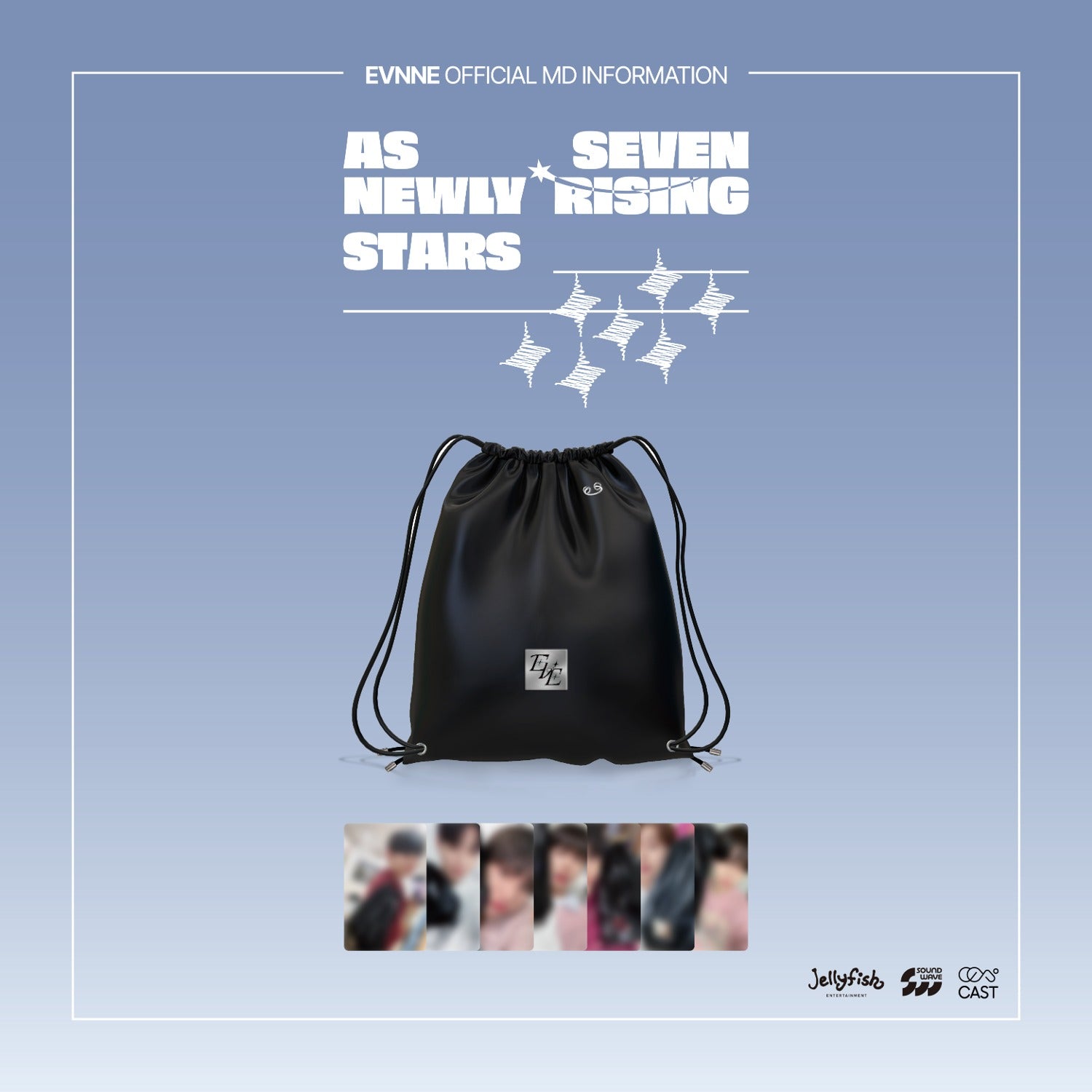 2024 CAST SOUNDWAVE As Seven Newly Rising Stars String Backpack NOTAG GLOBAL