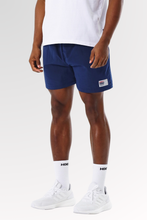 Load image into Gallery viewer, Metal Nylon Label Track Shorts Navy
