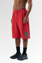 Load image into Gallery viewer, Classic Pintuck Sweat Shorts Red
