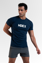 Load image into Gallery viewer, Main Logo Muscle Fit Sleeve T-Shirt Navy
