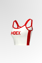 Load image into Gallery viewer, Women's Rounding Color Scheme Line Crop Top Red
