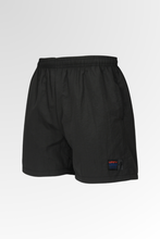 Load image into Gallery viewer, Metal Nylon Label Track Shorts Black
