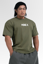 Load image into Gallery viewer, [DF CORPORATION] HDEX Main Logo Over Fit Sleeve T-Shirt Khaki

