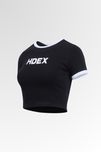 Load image into Gallery viewer, [DF CORPORATION] HDEX Womens Relax Fit Color Scheme Crop Top Black

