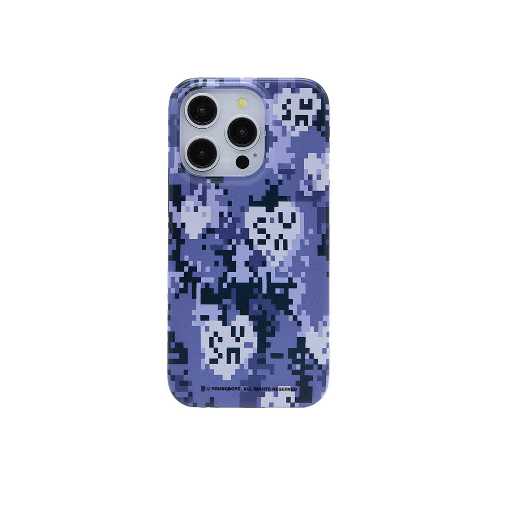 SECOND UNIQUE NAME Graphic Camo Phone Case Blue