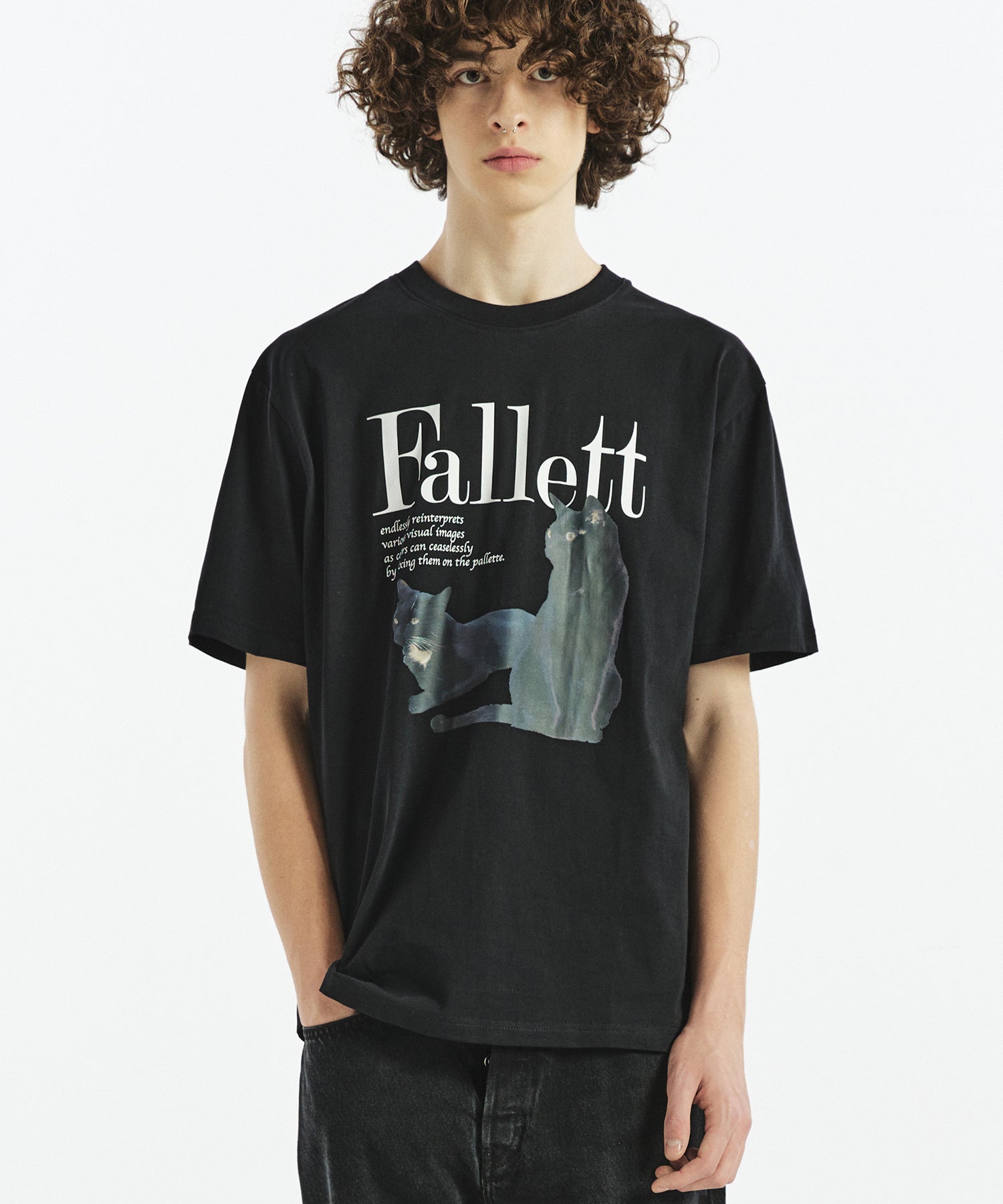 【FALLETT】24SS Nero wappen short sleeve FALLETT Deux Nero Short Sleeve Black – NOTAG GLOBAL