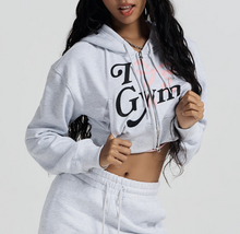 Load image into Gallery viewer, [2024 CAST] (HDEX) Womans Gym Crop Hoodie Zip-up
