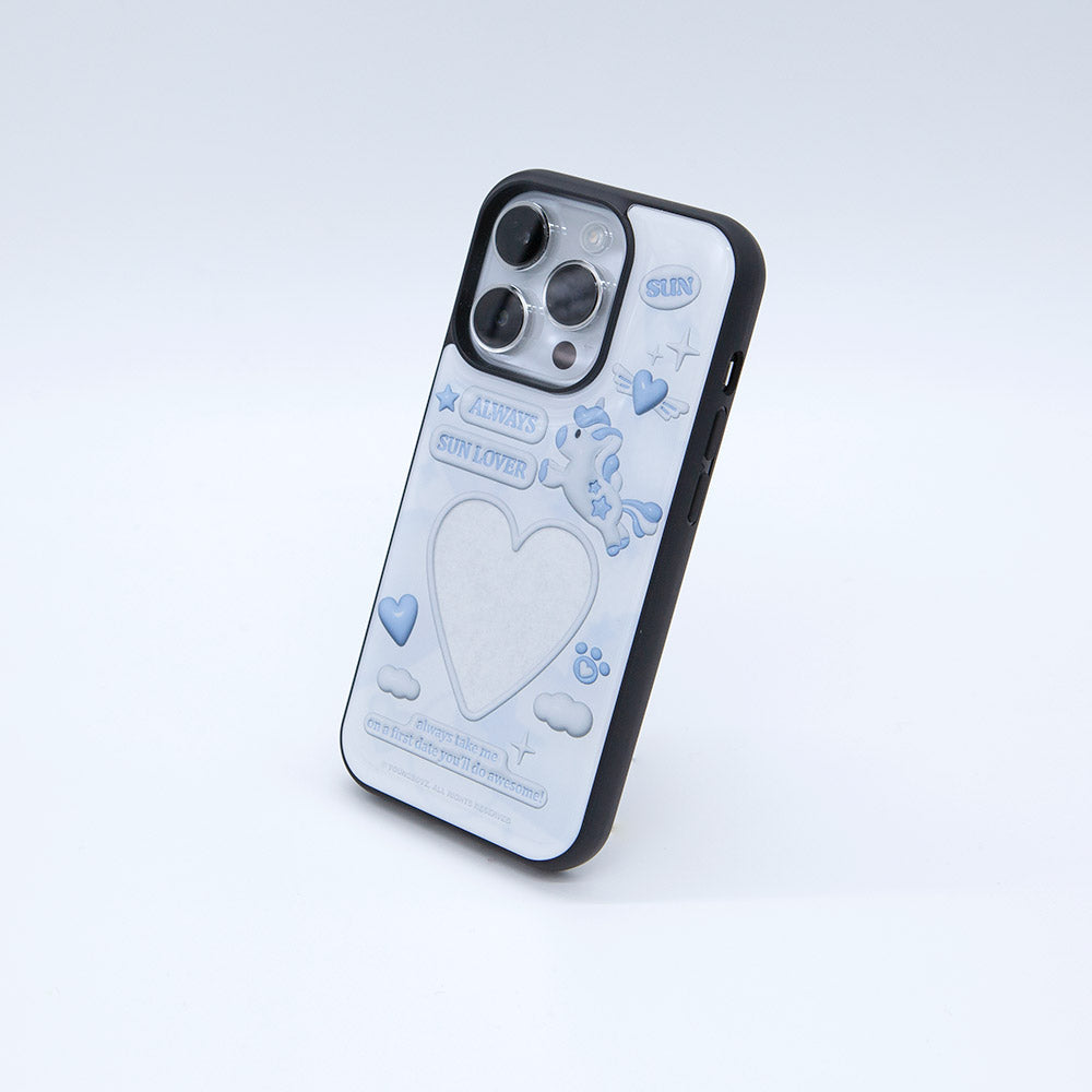 ★NOFFICIALNOFFICE★ANGELS IN THE SKY EPOXY PHONE CASE★ SECOND UNIQUE NAME iPhone Case Epoxy Photo White – NOTAG GLOBAL