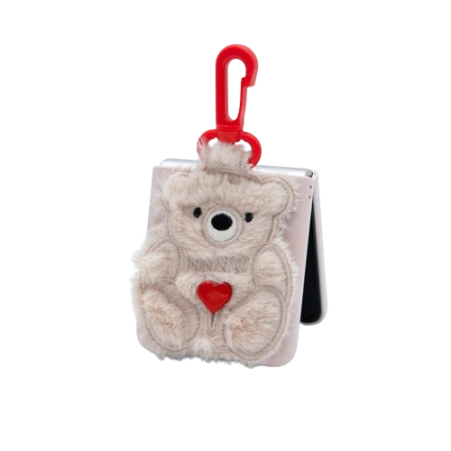 【限定数量】 SECOND UNIQUE NAME SUN CASE PATCH FUR BEAR SECOND UNIQUE NAME Sun Case Patch Fleece Bear Maple Brown