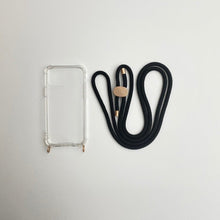 Load image into Gallery viewer, ARNO iPhone Case with Rope Strap Chic Black
