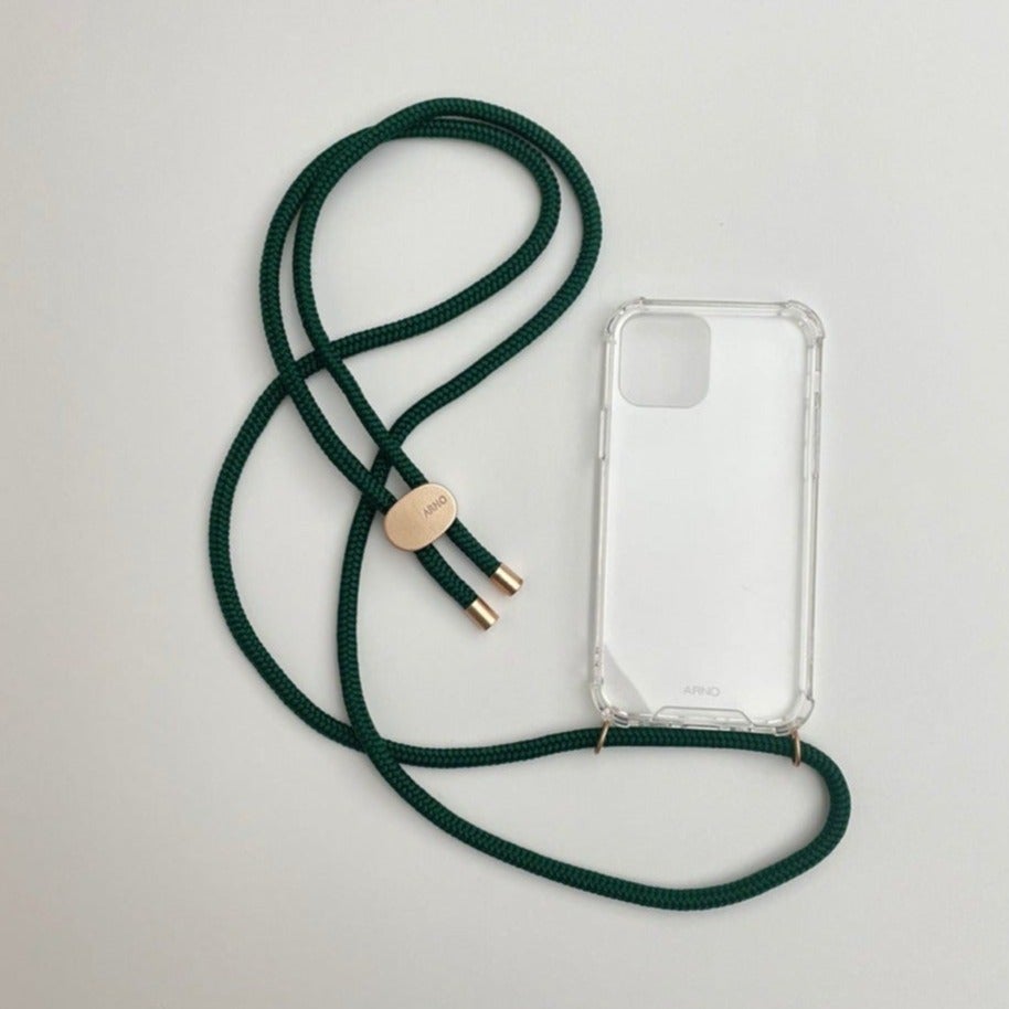 ARNO iPhone Case with Rope Strap Royal Green
