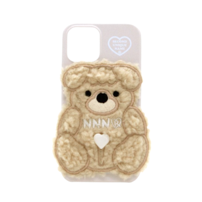 SECOND UNIQUE NAME Sun Case Patch Fleece Dog Ivory