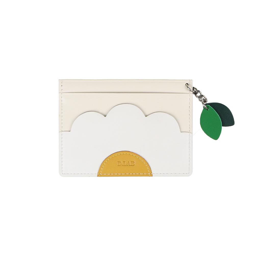 D.LAB Daisy card wallet Cream