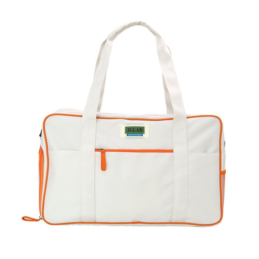 D.LAB Boston Multi Cross Duffle Bag Ivory