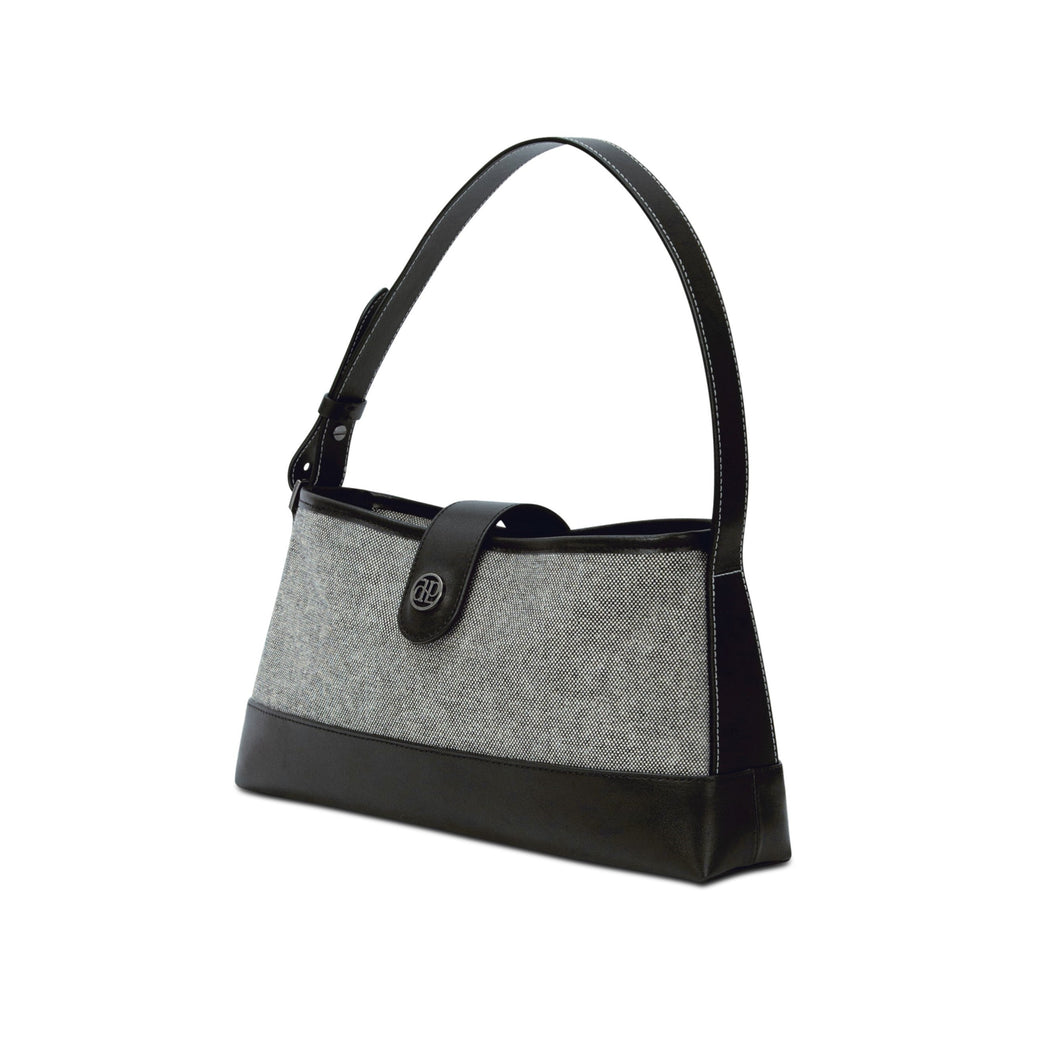 DEPOUND Town Bag Hobo Melange Charcoal