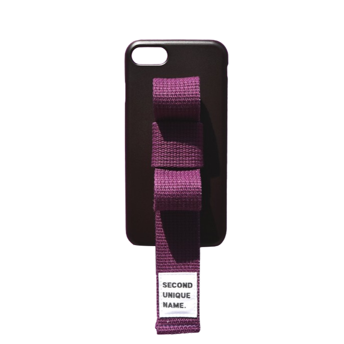 SECOND UNIQUE NAME Sun Case Ribbon Black Deep Purple