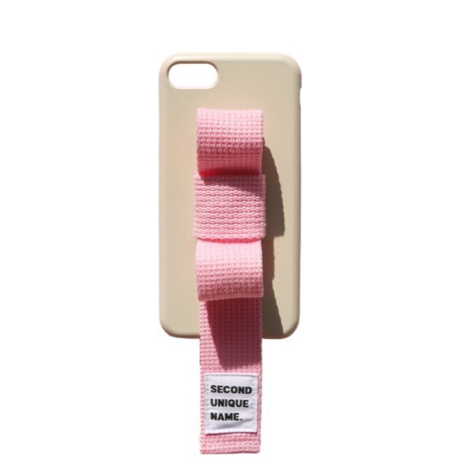 SECOND UNIQUE NAME Sun Case Ribbon Ivory light pink