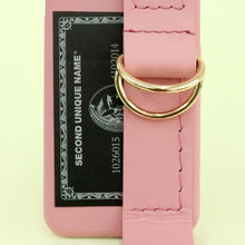 Load image into Gallery viewer, SECOND UNIQUE NAME Leather Card Case Indian Pink

