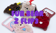 Load image into Gallery viewer, SECOND UNIQUE NAME Sun Case Patch Fur Bear Redvelvet (Z FLIP)
