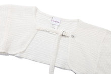 이미지를 갤러리 뷰어에 로드 , TARGETTO Crochet Bolero Cardigan White
