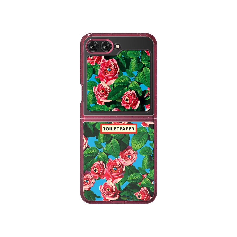 SLBS Toilet Paper Flower Suit Phone Case for Galaxy Z Flip 5