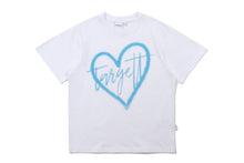 이미지를 갤러리 뷰어에 로드 , TARGETTO Heart Logo Spray Tee Shirt White
