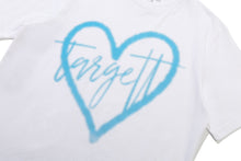 Load image into Gallery viewer, TARGETTO Heart Logo Spray Tee Shirt White
