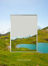 이미지를 갤러리 뷰어에 로드 , PHOTOZENIAGOODS Swiss Mountain Lake Mirror
