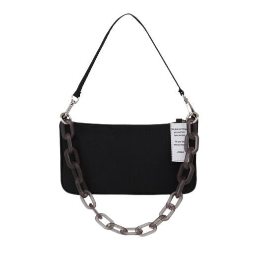 ★関税/送料込★NIEEH★ENVELOPE WAVE BAG★BLACKPINK JENNY NIEEH Envelope Bag Black (BLACKPINK JENNIE's pick) – NOTAG