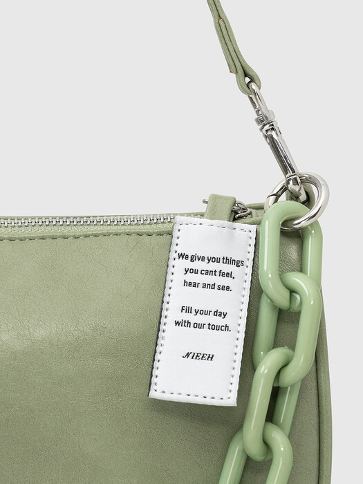 NIEEH Envelope Bag(Leather) Olive (BLACKPINK JENNIE's pick)