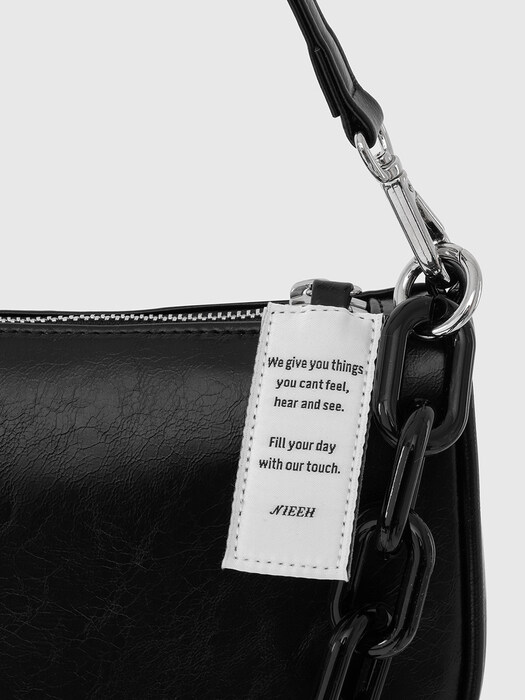 NIEEH Envelope Bag(Leather) Dark Black (BLACKPINK JENNIE's NIEEH Envelope Bag(Leather) Dark Black (BLACKPINK JENNIE's