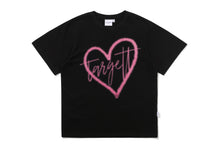 Load image into Gallery viewer, TARGETTO Heart Logo Spray Tee Shirt Black
