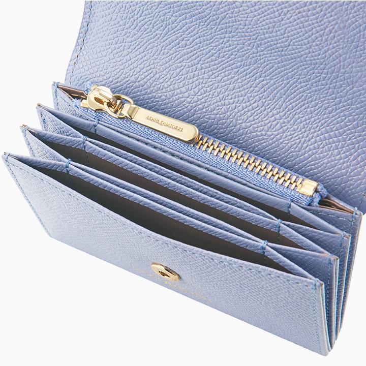 LOUIS QUATORZE Cheese 3-Gusset Card Wallet Pastel Blue