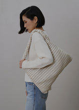 Load image into Gallery viewer, KWANI Textured Hobo Bag Vanlla
