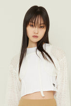 이미지를 갤러리 뷰어에 로드 , TARGETTO Crochet Bolero Cardigan White
