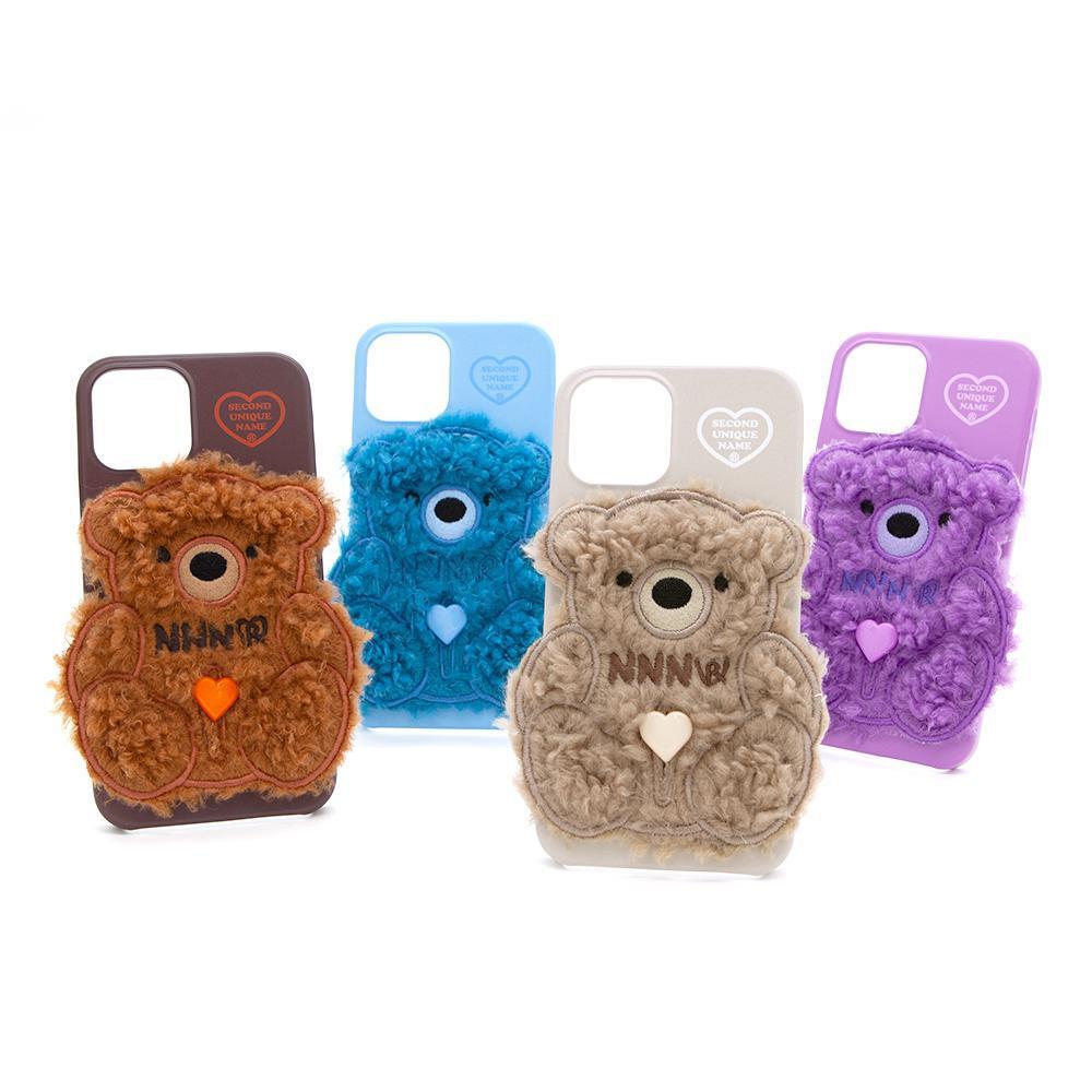 SECOND UNIQUE NAME Sun Case Patch Fleece Bear Maple Brown