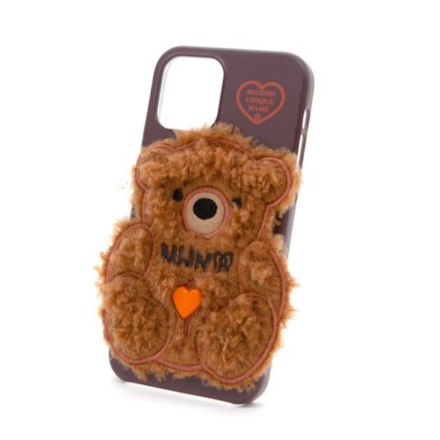 【限定数量】 SECOND UNIQUE NAME SUN CASE PATCH FUR BEAR SECOND UNIQUE NAME Sun Case Patch Fleece Bear Maple Brown
