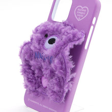 Load image into Gallery viewer, SECOND UNIQUE NAME Sun Case Patch Fleece Bear Sparkling Purple
