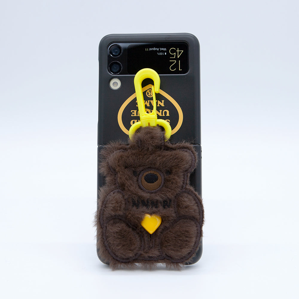 【限定数量】 SECOND UNIQUE NAME SUN CASE PATCH FUR BEAR SECOND UNIQUE NAME Sun Case Patch Fur Bear Light Pink