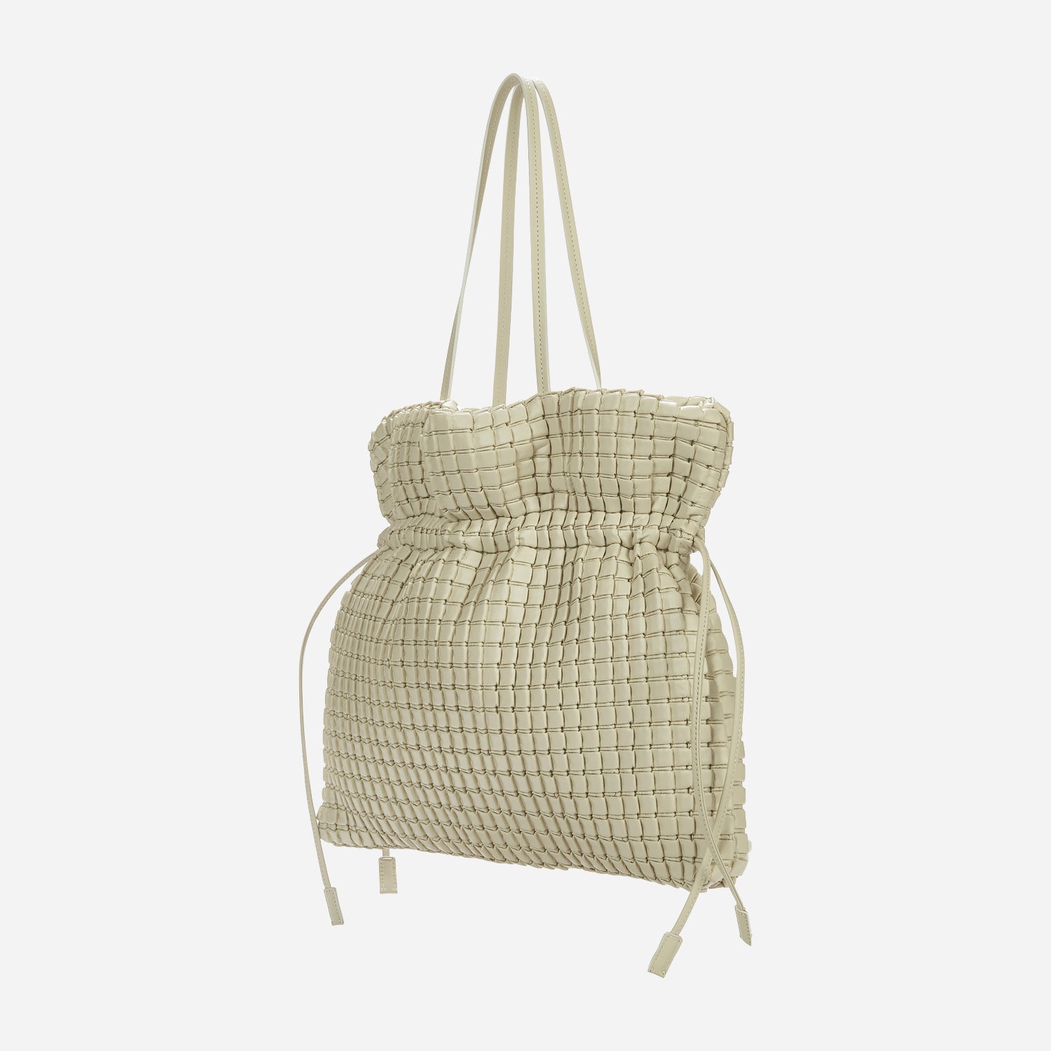 KWANI Square Embossed Bag Big Tote Ivory – NOTAG GLOBAL