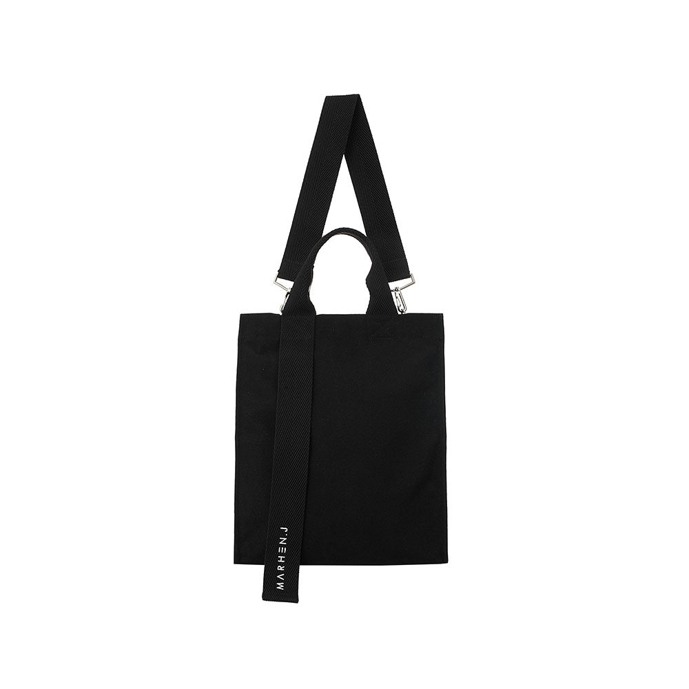 MARHEN.J Ricky Canvas Tote Bag All Black