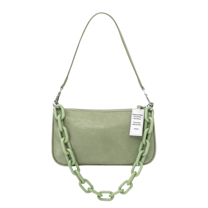 NIEEH Envelope Bag(Leather) Olive (BLACKPINK JENNIE's pick)