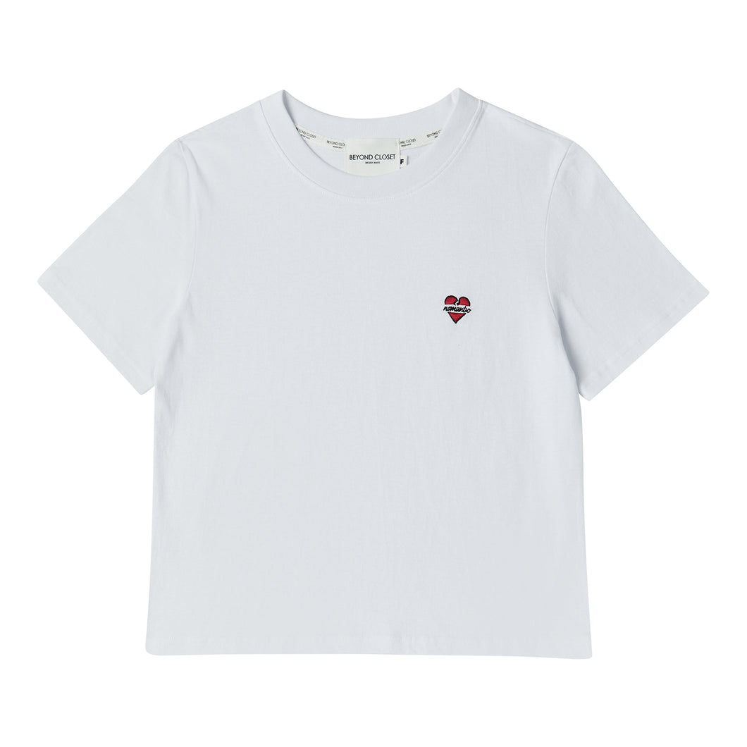 BEYOND CLOSET Womens Edition Nomantic Logo T-Shirt White