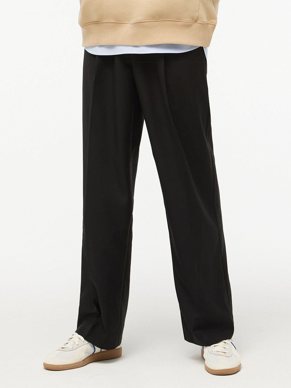 CITYBREEZE Wide Banding Slacks Black