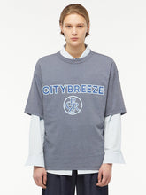 이미지를 갤러리 뷰어에 로드 , CITYBREEZE Logo Pigment Printed T-shirt Navy
