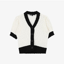 Load image into Gallery viewer, CITYBREEZE Puff Sleeve Cropped Cardigan Ivory

