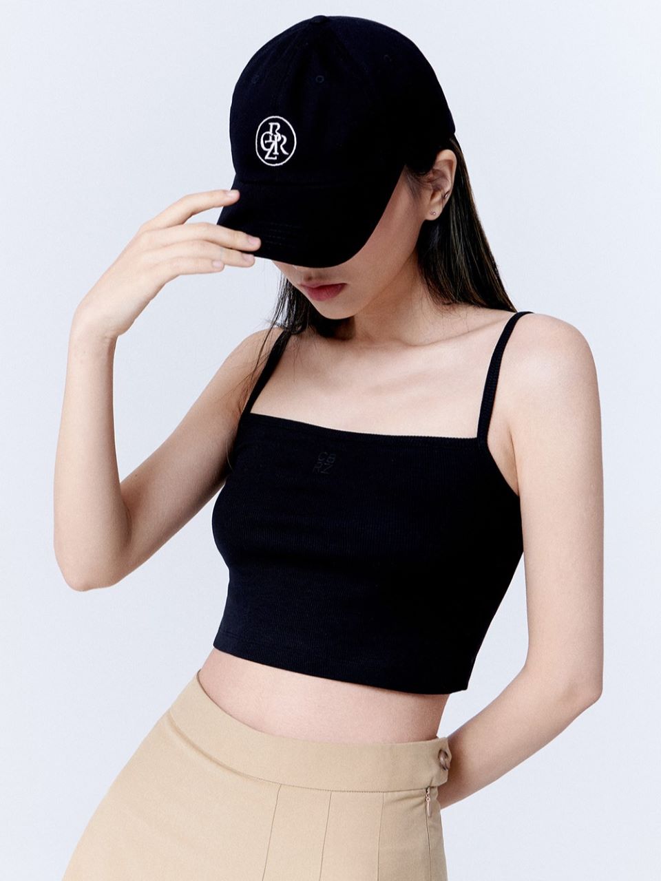 CITYBREEZE Embroidered Logo Top Black