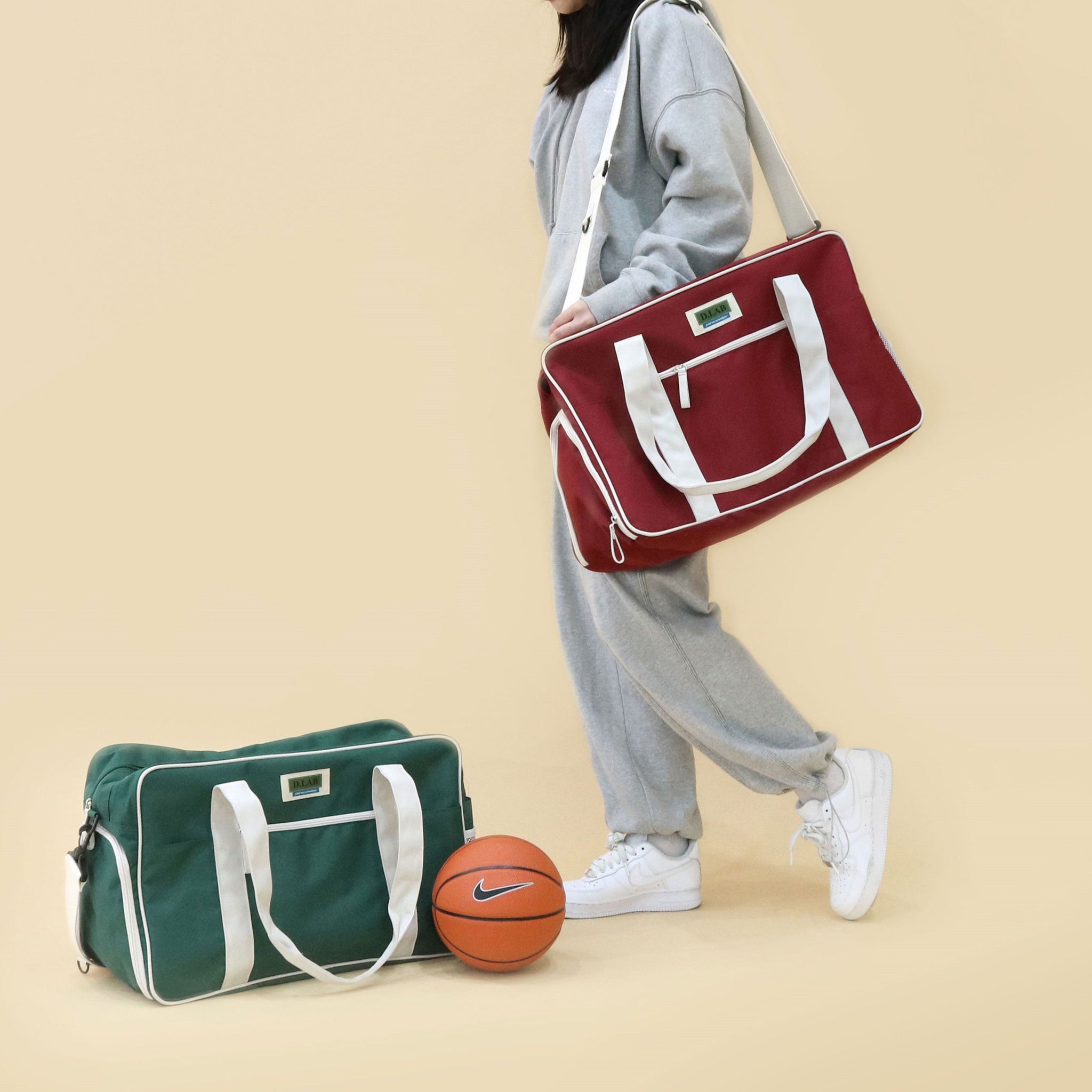 D.LAB Boston Multi Cross Duffle Bag Burgundy – NOTAG GLOBAL